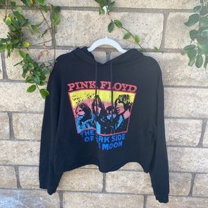 Pink Floyd • Band Graphic Crop Hooded Sweatshirt